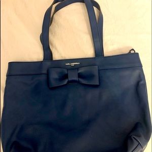 Navy Karl Lagerfeld shoulder bag